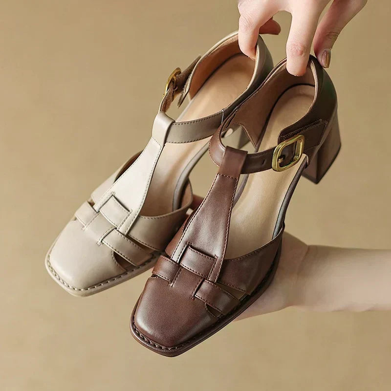 Michela Square-Toe Sandals
