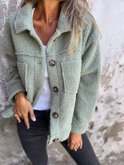 Aurora | Cosy button up jacket