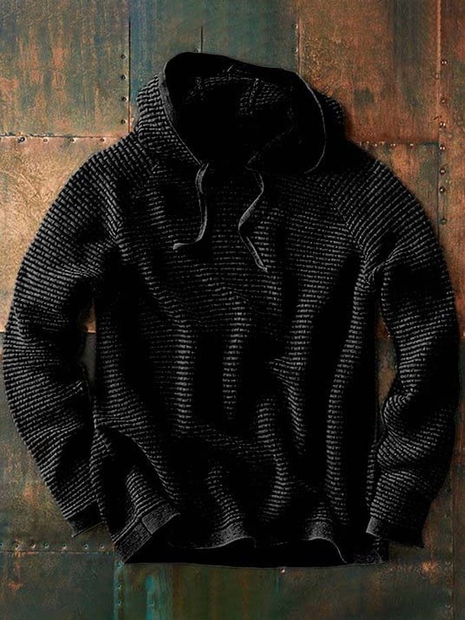 Leon | Elegant Men's Knit Hoodie
