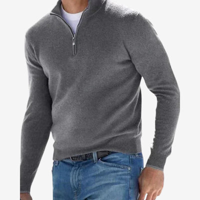 Jason | Italian Men’s Sweater with Zipper