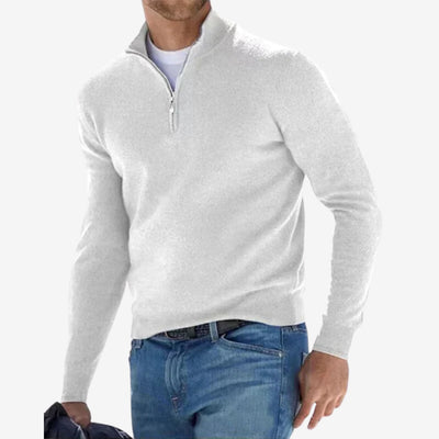 Jason | Italian Men’s Sweater with Zipper
