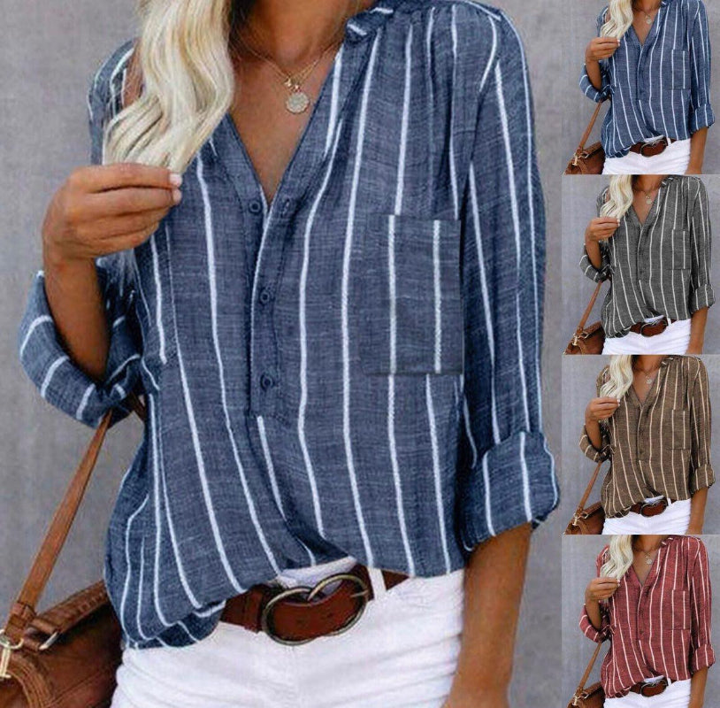 Havisa | Striped Casual Blouse