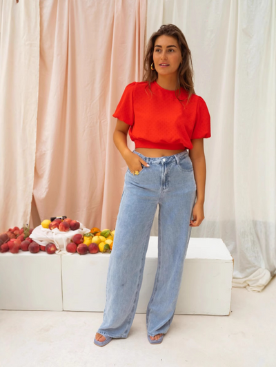 Lorena | Elegant Cropped Blouse