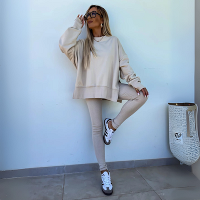 Greta | Casual Long Sleeve Sweatshirt and Pants Set