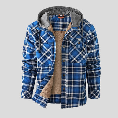 Michael | Checked sherpa jacket